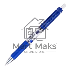 Набор ручек гелевых Deli Mate EQ10430-P автоматическая, прозрачный/синий, d=0.5мм, синие чернила, коробка картонная (12шт)