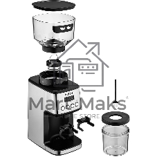 Кофемолка Kitfort КТ-790 180Вт сист.помол.:жернова вместим.:320гр нержавеющая сталь/черный