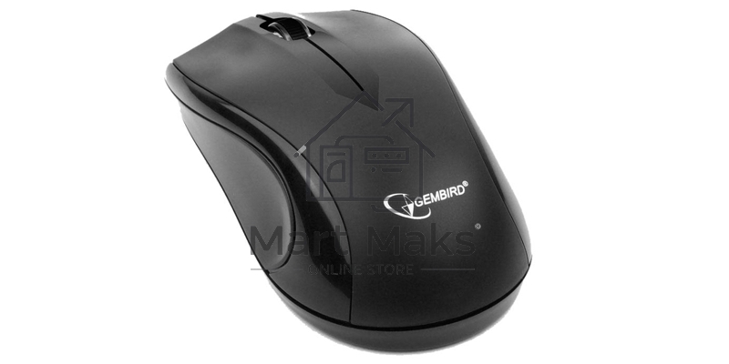 Мышь беспроводная Gembird MUSW-320 черный, 1000 dpi, радиоканал, USB, кнопки - 3