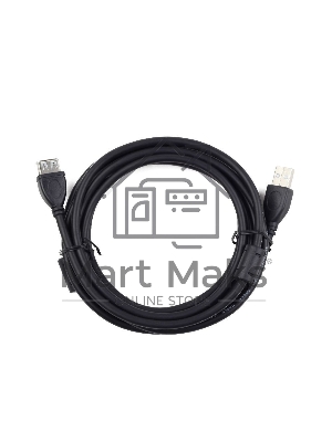 Кабель Gembird/Cablexpert CCF2-USB2-AMAF-10 USB 2.0 Pro AM/AF, 3м, экран, 2феррит.кольца, черный, пакет