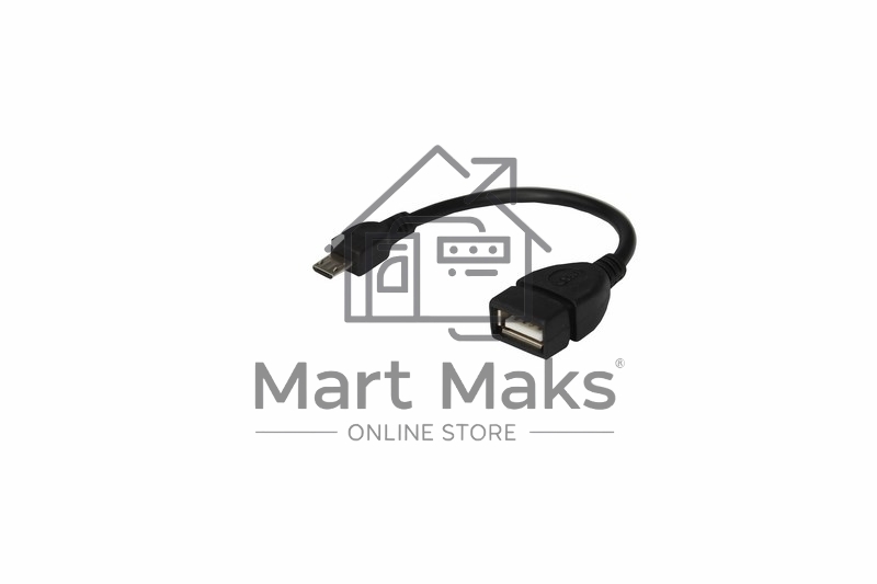 Кабель USB Rexant OTG micro USB на USB шнур 0.15 м черный