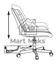 Кресло компьютерное Бюрократ CH-350M/BLACK без подлокотников, черный, искусст.кожа/ткань, крестовина хром