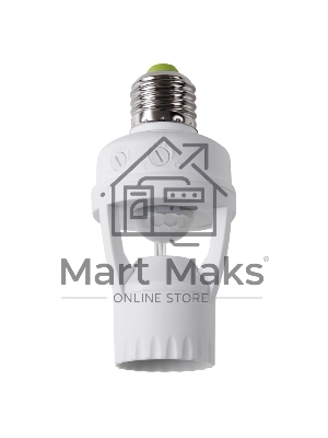 Датчик движения в патрон E27 ДДП 01, 360°, 60 Вт, 10-2000Лк, 7 м, 10-300 сек. Rexant