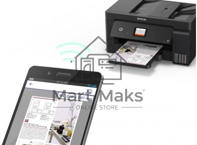 МФУ струйный Epson L14150, A3, цветной, печ. 38 стр/мин (ч/б) 24 стр/мин (цв.), 1200 x 4800 dpi (печать) 1200x2400dpi (скан.), USB, RJ-45, Wi-Fi