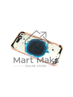 Задняя крышка (корпус) в сборе с рамкой для Apple iPhone 8 золотая