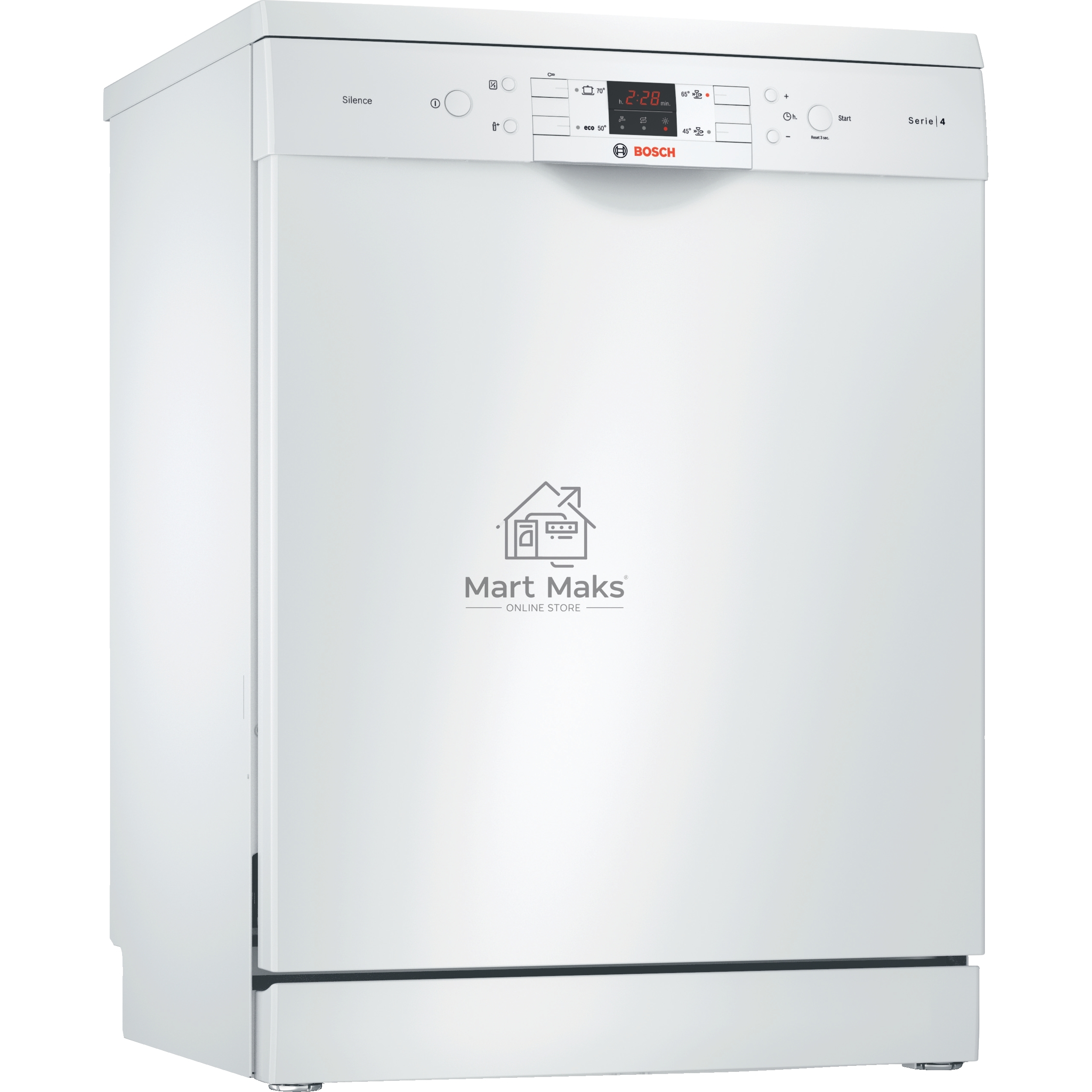 Посудомоечная машина Bosch SMS44DW01T, белая, 60 см, 13 компл., 48 дБ, класс A