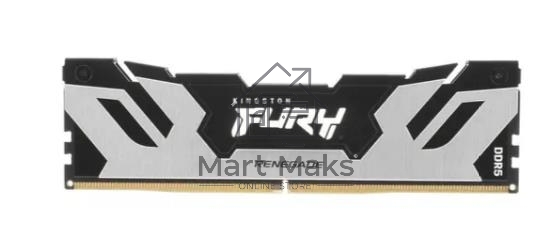Оперативная память Kingston Fury Renegade, DDR5, 16GB (1x16GB), 6400MHz, CL32, DIMM, с радиатором, серебристый/черный