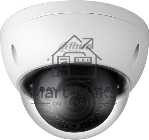 Уличная купольная IP-видеокамера DAHUA 2Мп; 1/2.8” CMOS; объектив 2.8мм; механический ИК-фильтр; чувствительность 0.01лк@F2.0; сжатие: H.265+, H.265, H.264+, H.264, MJPEG; 2 потока до 2Мп@25к/с; ИК-по