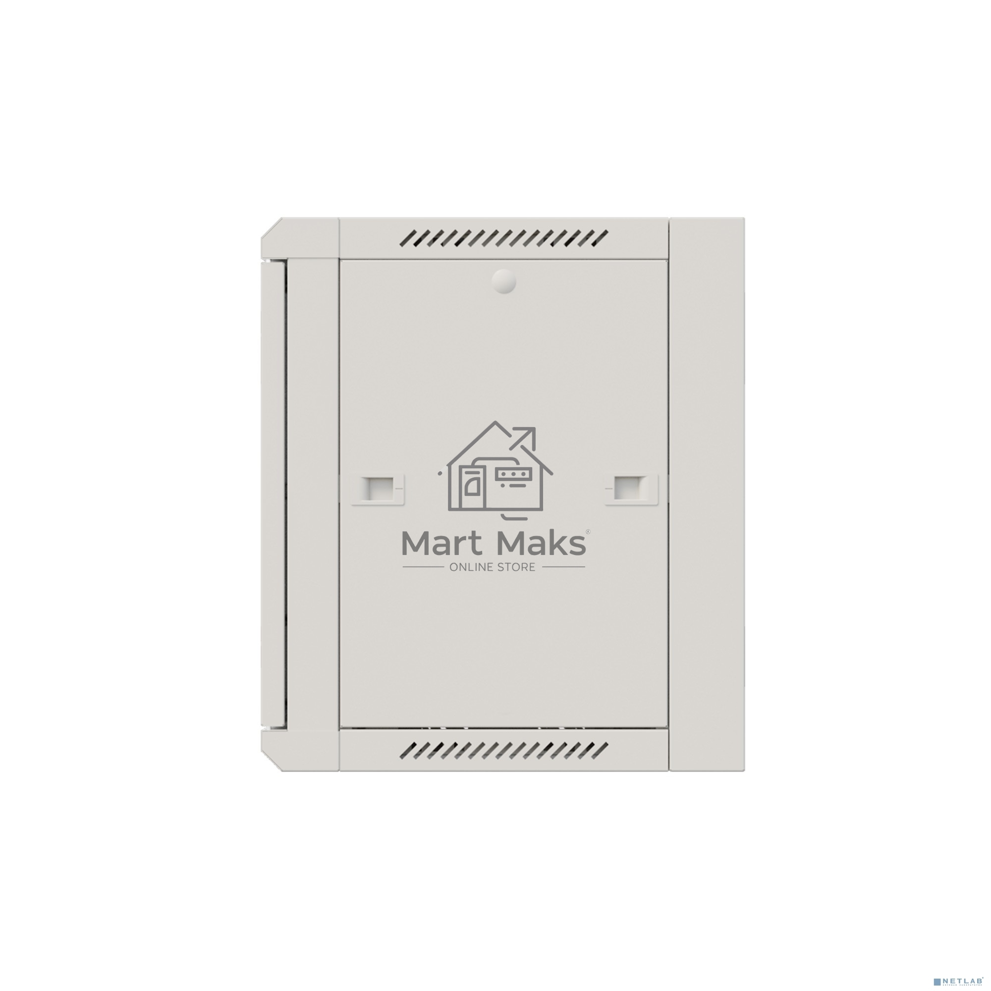 Шкаф коммутационный NTSS Премиум (NTSS-W12U6045GS-2) настенный 12U 600x450мм пер.дв.стекл 60кг серый IP20 сталь