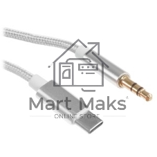 Кабель-переходник USB Cablexpert CCAB-CM35M-1M-W, Type-C/Jack3.5, Mobile, 1м, белый, коробка