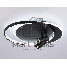 Светильник Ambrella light FL51393/1+2 BK черный 3000K-6400K 65W 560*480*120 (ПДУ РАДИО 2.4G)