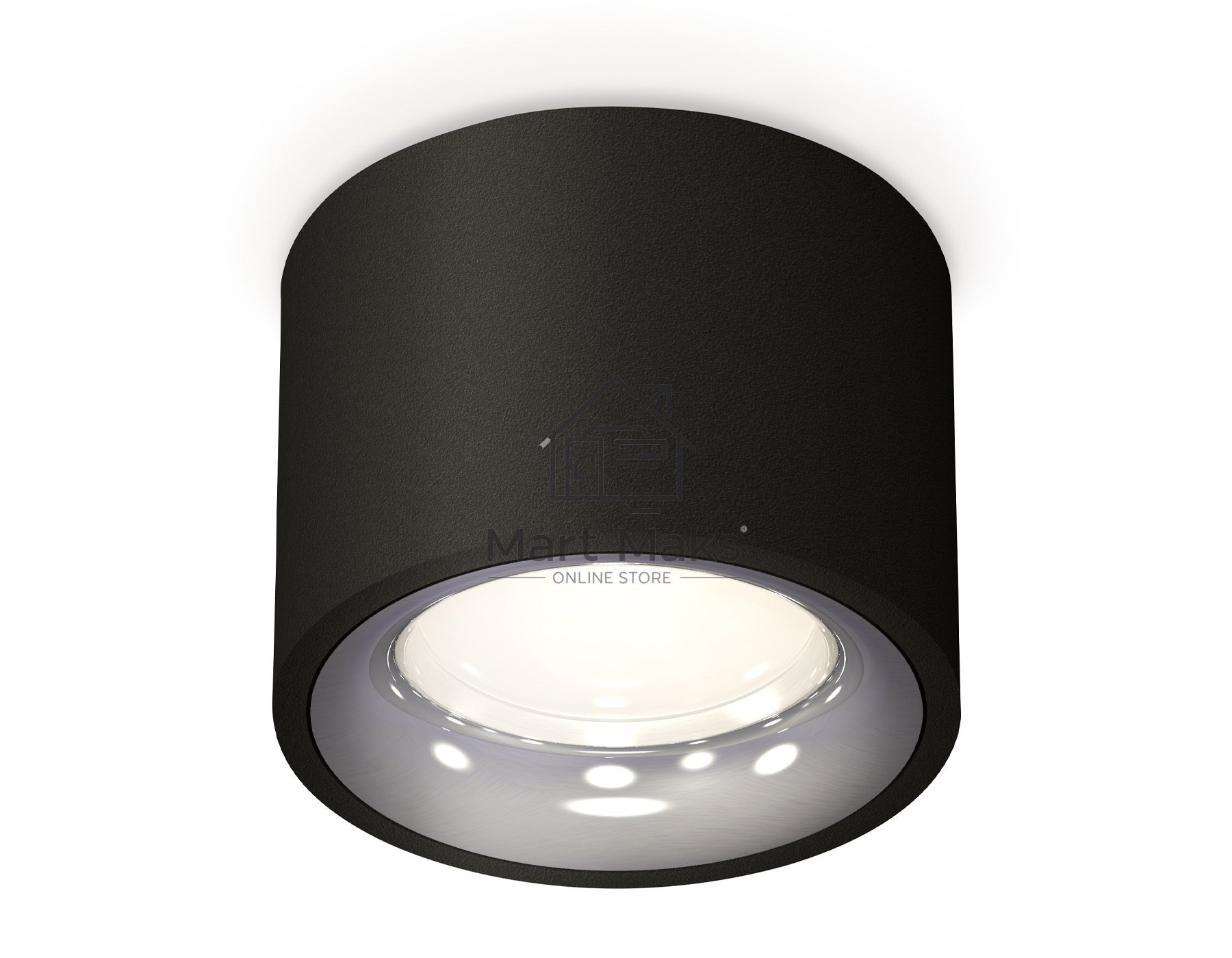Светильник Ambrella Light XS7511022 SBK/PSL черный песок/серебро полированное MR16 GU5.3 (C7511, N7012)