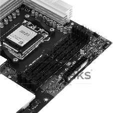 Материнская плата MSI PRO X870E-S EVO WIFI, AM5, AMD X870E, 4xDDR5 (до 256 ГБ), 4xSATA, 3xM.2 (1xPCIe 5.0, 2xPCIe 4.0), 1xPCIe 5.0 x16, 1xPCIe 4.0 x16, 1xPCIe x1, 1xHDMI, 1x5Gb LAN, Wi-Fi 7, Bluetooth 5.4, 1xUSB-C 40Gbps (USB4), 1xUSB-C 20Gbps, 2xUSB-A 10Gbps, 2xUSB-A 5Gbps, 4xUSB-A 2.0, 3x3.5 мм, 7.1, чёрный, ATX