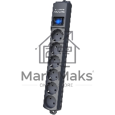 Сетевой фильтр Pilot S Max (5 euros + 1GP), 15A/3.5kVA, automatic, 7 m, graphite