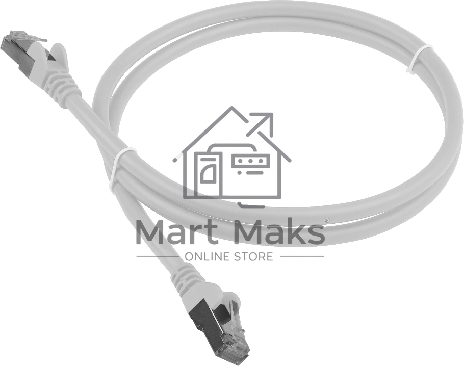 Кабель патч-корд F/UTP 6 кат. 5м. Lanmaster LAN-PC45/S6-5.0-WH RJ45 - RJ45, 4 пары, белый, LSZH