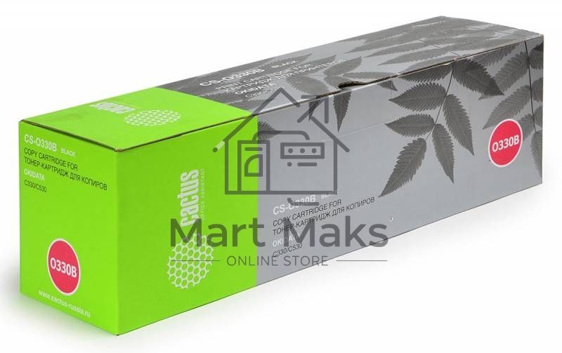 Картридж лазерный Cactus CS-O330BK черный (3500 стр.) для OKI C330/C530