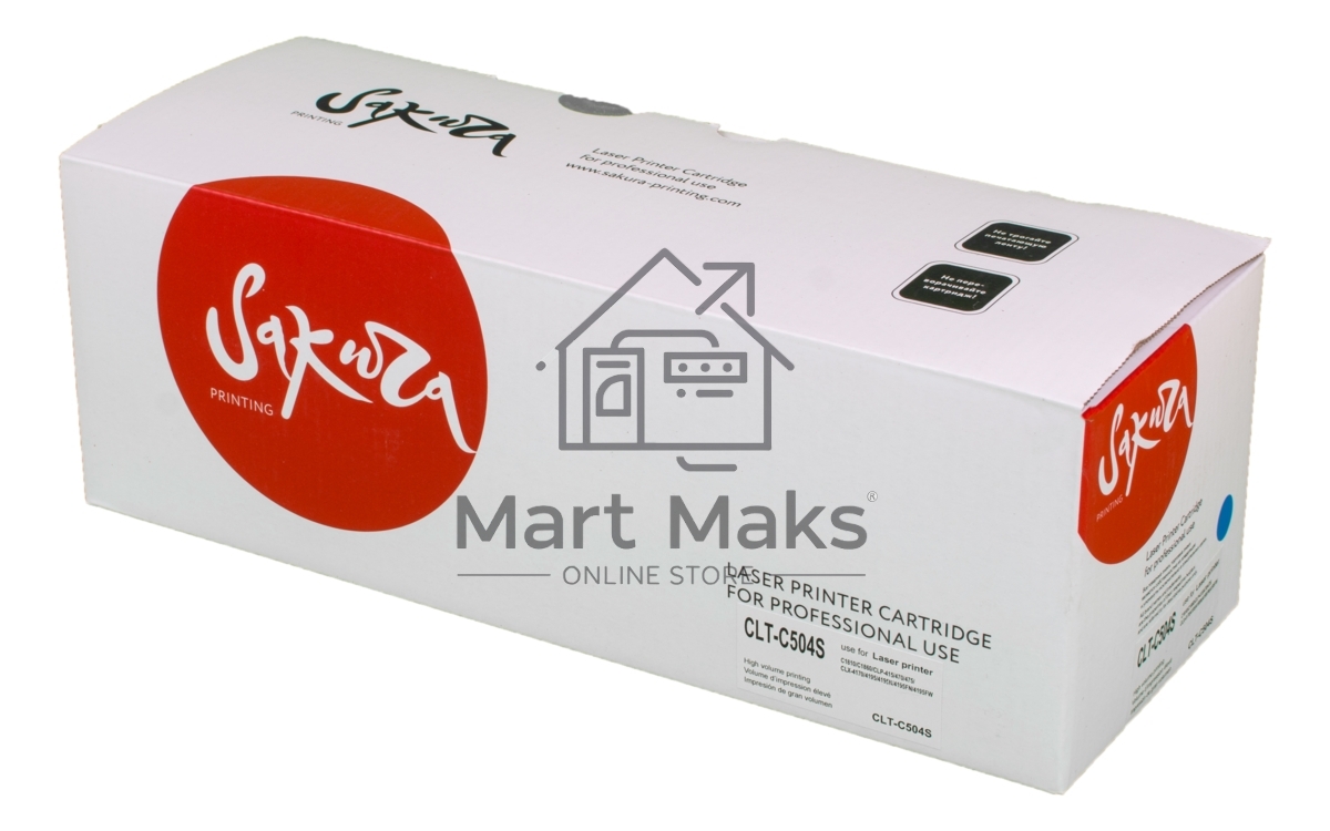 Картридж лазерный Sakura CLTC504S для Samsung CLP-415, CLX-4195, SL-C1810, SL-C1860, синий, 1800 к.