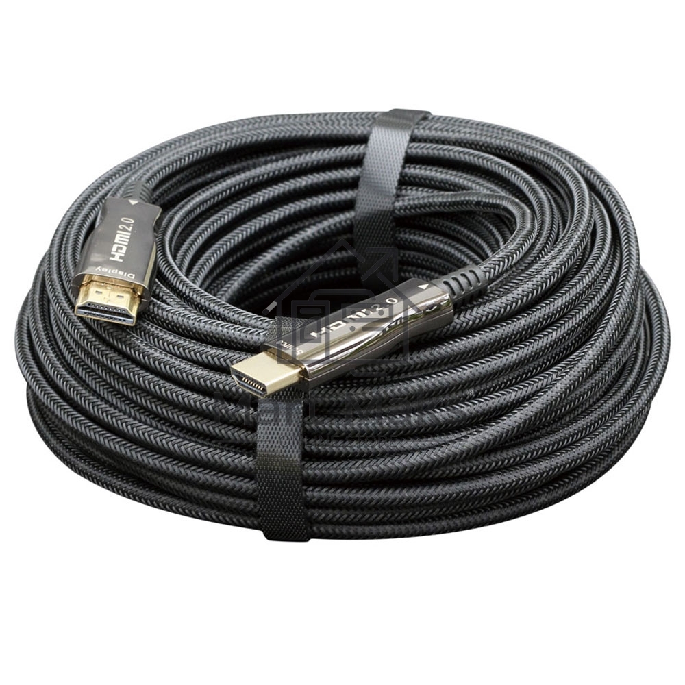 Активный оптический кабель Cablexpert HDMI, 100м, v2.0, 19M/19M, AOC Premium Series, позол.разъемы, экран, коробка