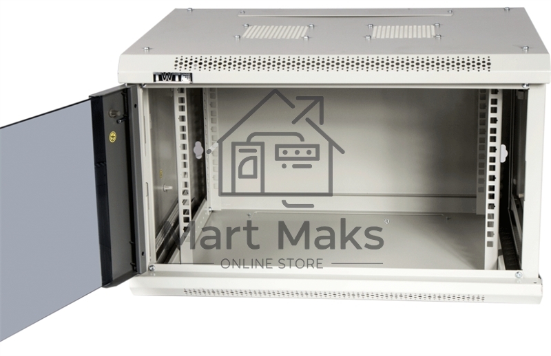 Шкаф настенный серии Pro, 22U 600x600, стеклянная дверь