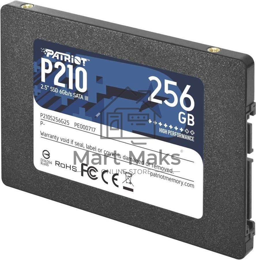 Накопитель SSD Patriot P210, 256GB, SATA III, 2.5