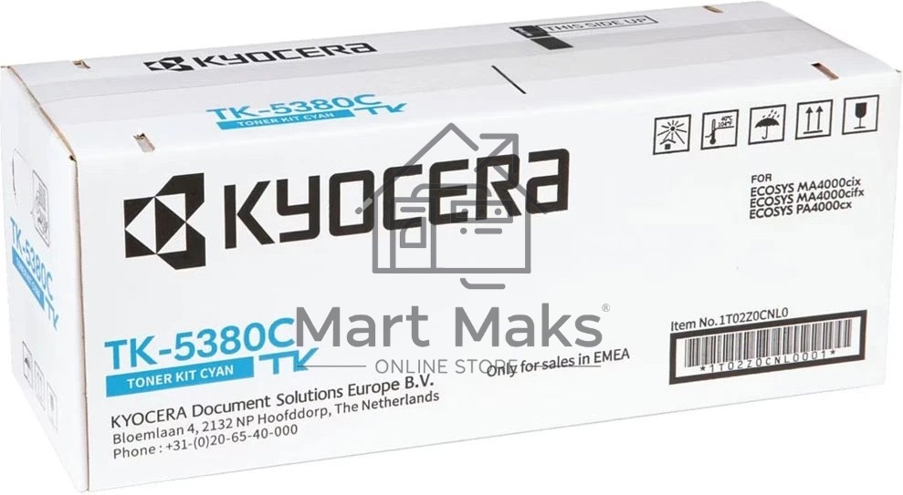 Картридж лазерный Kyocera TK-5380C 1T02Z0CNL0 голубой (10000стр.) для Kyocera PA4000cx/MA4000cix/MA4000cifx