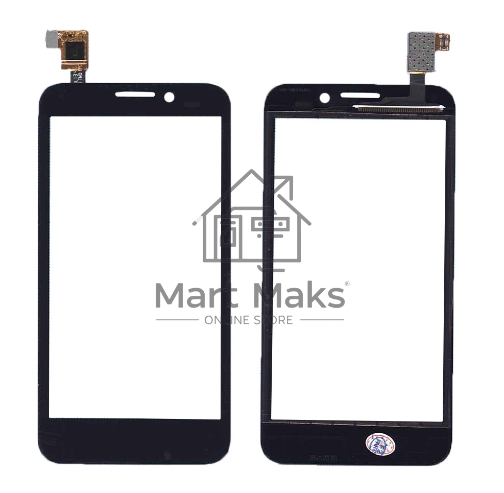 Сенсорное стекло (тачскрин) для Alcatel One Touch Snap 7025D, черное