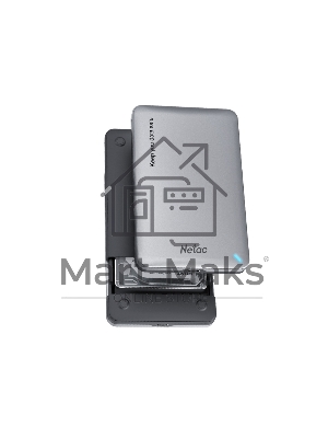 Внешний бокс 2.5 SATA Netac WH12 USB 3.0 NT07WH12-30CC слайд алюминиевый корпус, черно- серебристый