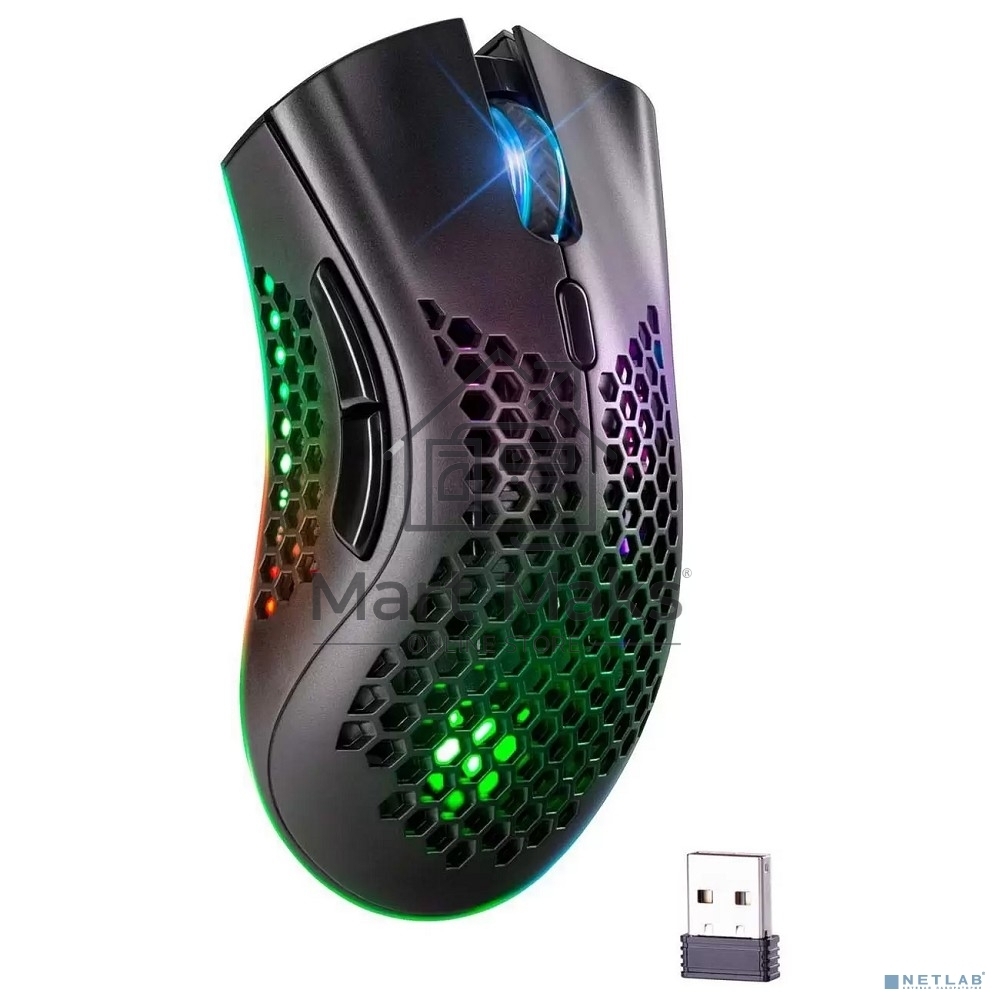 Мышь беспроводная Defender Warlock GM-709L черный, 2400 dpi, радиоканал, USB, кнопки - 8