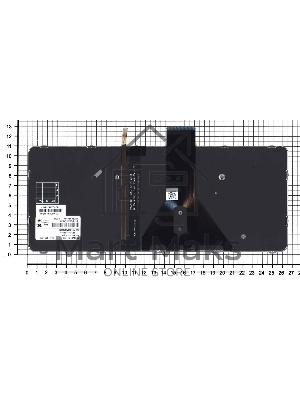Клавиатура для ноутбука HP EliteBook Folio 1020 G1 черная с подсветкой