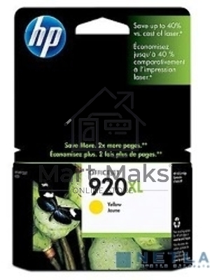 Картридж струйный HP 920XL CD974AE желтый для HP OJ 6000/6500 (700 стр.)