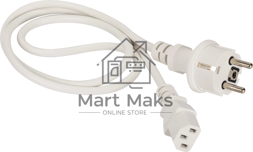 Шнур питания Lanmaster LAN-PP13/SH-10-WH C13-Schuko проводник.:3x0.75мм2 10м 220В 10А белый