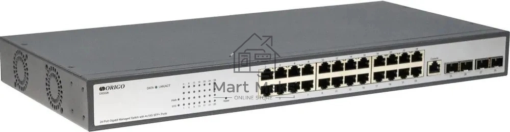 Настраиваемый L2 коммутатор ORIGO OS2328/A1A 24x1000Base-T, 4xCombo 1000Base-T/SFP, комплект для установки в 19