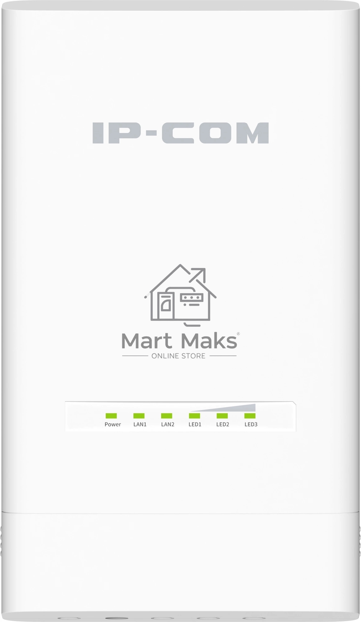 Наружная точка доступа IP-COM CPE12, 5 ГГц, до 867 Мбит/с, IP65, 1х12dbi, PoE, 2х1 Гбит/с, молниезащита 6000В