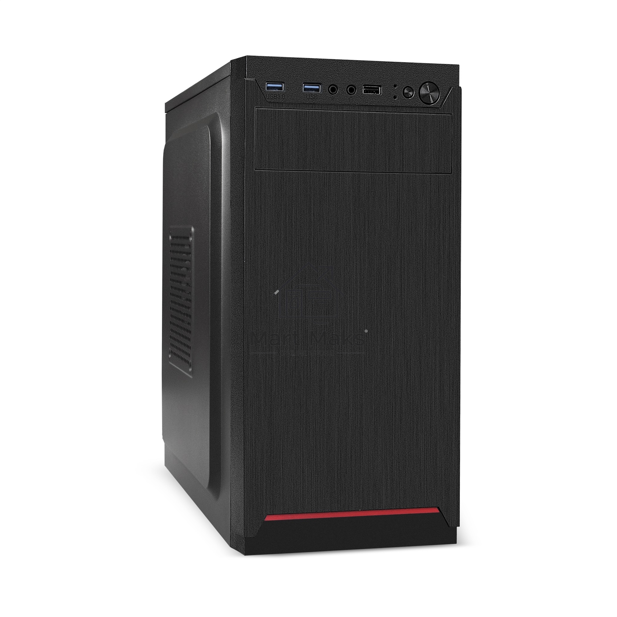 Компьютерный корпус Minitower ExeGate BAA-114U2-UNS400 (mATX, БП UNS400 с вент. 12см, 1*USB+2*USB 3.0, аудио, черный)