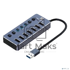 Концентратор 5bites HB37-313SL USB3.0 -> 7*USB3.0 / AL / SILVER