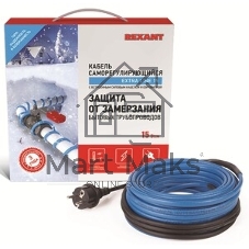 Греющий саморегулирующийся кабель Rexant на трубу Extra Line 25MSR-PB 15M (15м/375Вт)