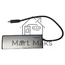 USB-концентратор Digma HUB-4U2.0-UC-DS, USB-C, USB 2.0 4 порта, USB