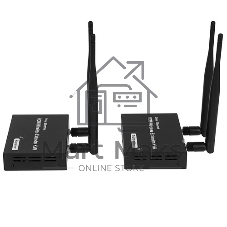 Удлинитель ORIENT VE054, WiFi HDMI KVM Extender (Tx+Rx), HDMI+USB беспроводной удлинитель до 200 м, HDMI 1.3, 1080p@60Hz, HDCP1.2, передача ИК сигнала управления, питание от внешних БП, метал. корпус (31372)