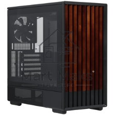 Компьютерный корпус Zalman P10 NAMU, MATX, черный, WINDOW, FRONT COVER WALNUT, 2x3.5