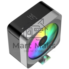 Кулер для процессора CPU Cooler Ocypus Delta A40 EX BK Digital (200W, 4-pin PWM, LED temp., 157mm, Al/Cu, 4x6mm, ARGB, 1x120mm, 60CFM, 31dBA, 1600RPM, S: 1851/1700/1200/115X, AM5/AM4, black)