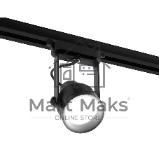 Корпус светильника C6602 PBK черный полированный D60*H135mm Out122mm MR16 GU10 (насадки D60mm)