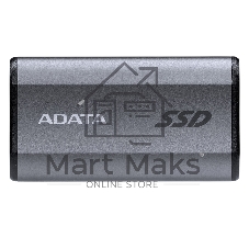Внешний SSD ADATA Elite SE880, 2TB, USB 3.2 Gen 2x2 Type-C, R/W 2000/2000, серый