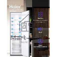 Холодильник Haier CEF537ASD серебристый двухкамерный 263/105 л морозилка снизу, No Frost