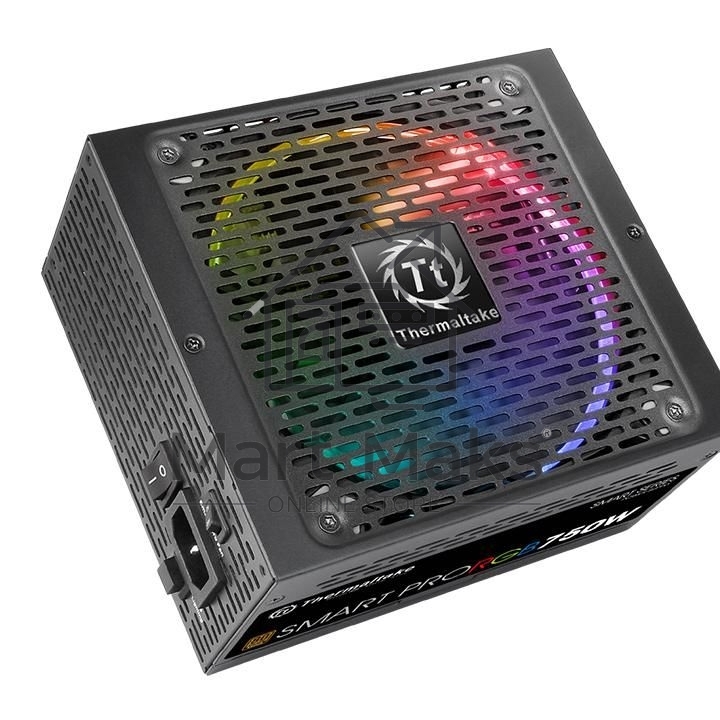 Блок питания Thermaltake Smart Pro RGB (PS-SPR-0750FPCBEU-R), 750Вт, 80 PLUS Bronze, 140мм, модульный, черный