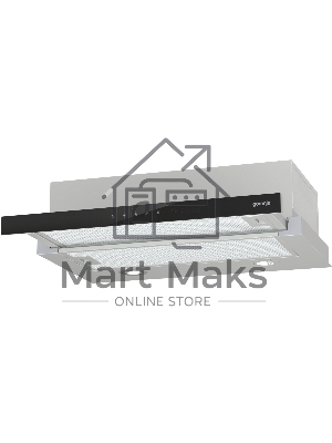 Вытяжка встраиваемая Gorenje TH64E3SGB серый/черный, 60 см, 350 куб. м/ч, 67 дБ