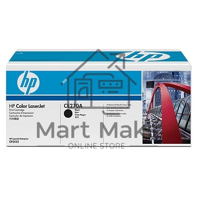 Картридж лазерный HP CE270A черный для Color LaserJet Enterprise CP5525 13500 стр.