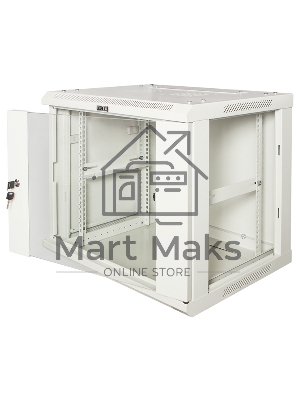 Шкаф настенный серии Pro, 4U 600x450, стеклянная дверь