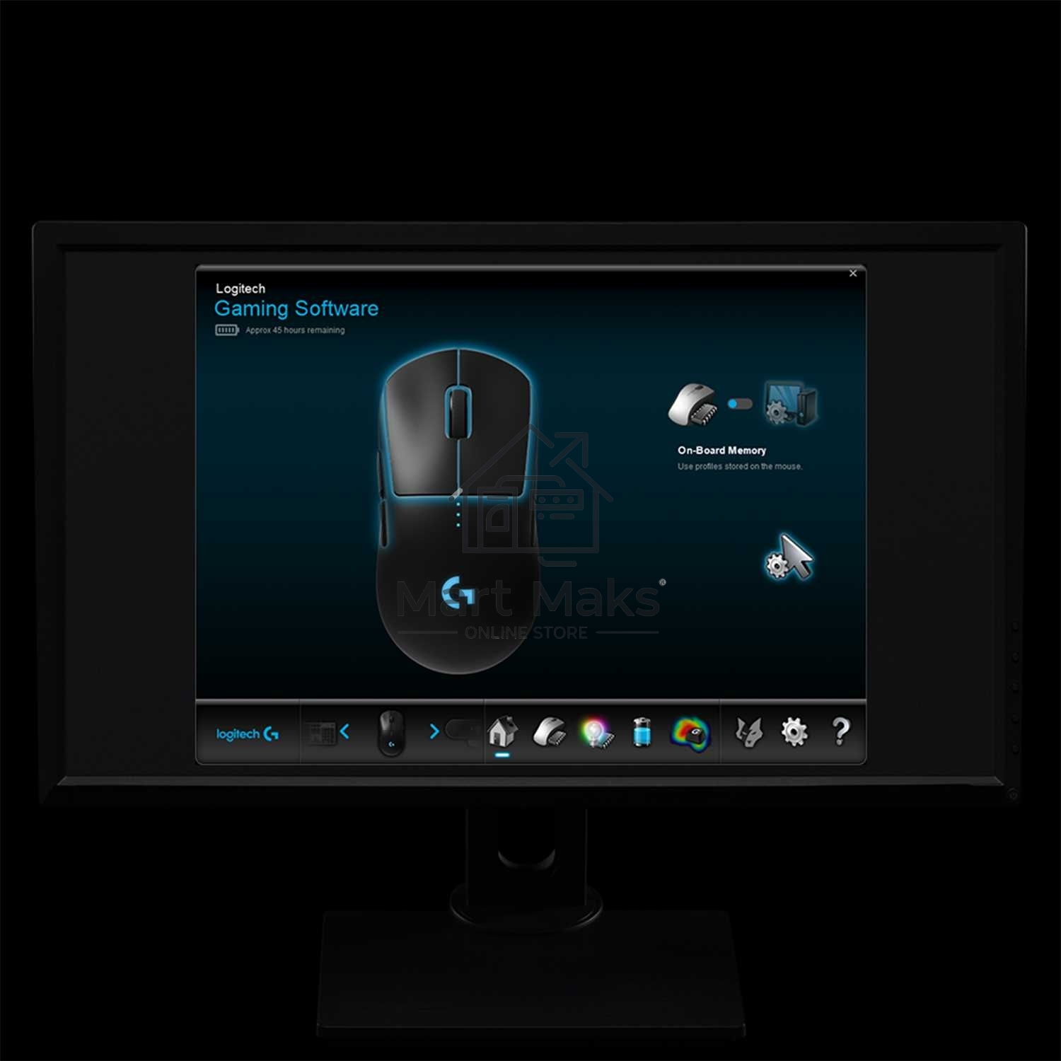 Мышь беспроводная/проводная Logitech G PRO черный, 25600 dpi, радиоканал, USB, кнопки - 7