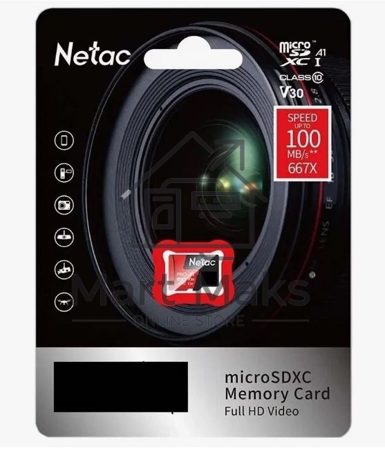 Флеш карта MicroSD card Netac P500 Extreme Pro 128GB, retail version w/o SD adapter