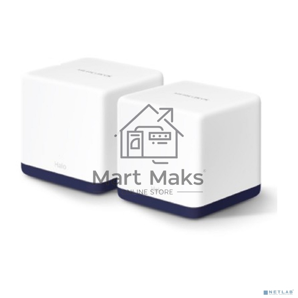 Система Mercusys MESH AC1900 Whole Home Mesh Wi-Fi System, 3× Internal Antennas, 3×GB ports (WAN/LAN) (2-pack)